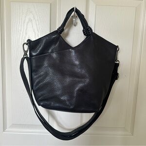 Latico Nash Leather Tote/Crossbody in Black